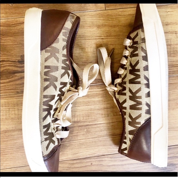 MICHAEL Michael Kors Shoes - Michael Kors Tan Leather Sneakers